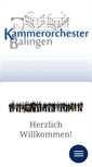 Mobile Screenshot of kammerorchester-balingen.de