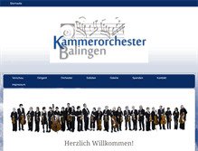 Tablet Screenshot of kammerorchester-balingen.de